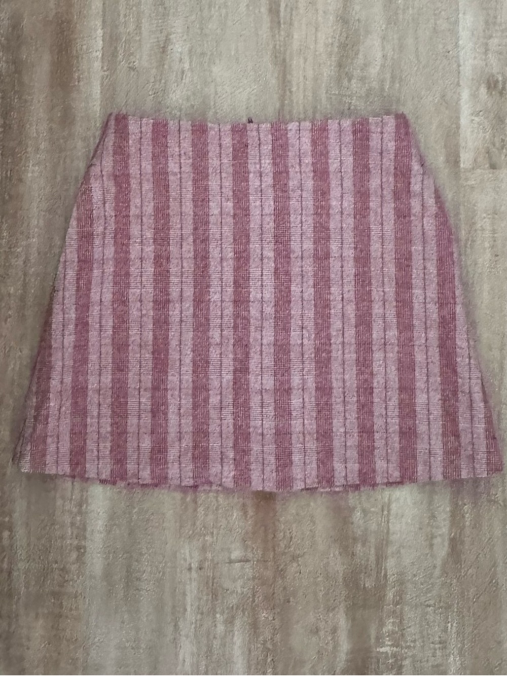 Wilfred Pink Striped A-Line Mini Skirt